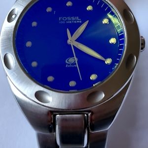 Men's Fossil Blue excellent pre owned condition